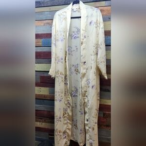 Vintage Victoria's Secret Long Yellow Robe Size L